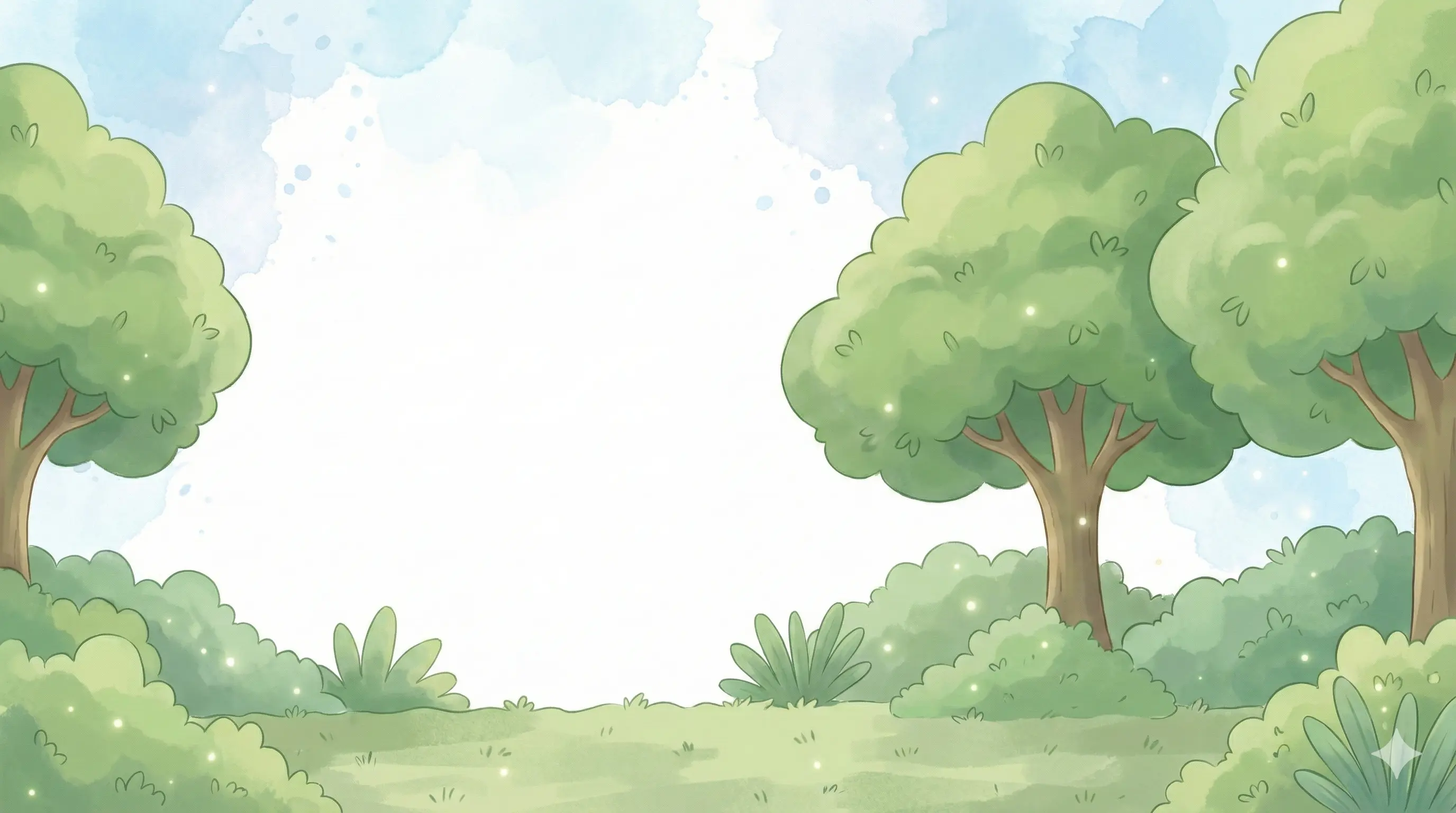 Soft sky and trees β hero banner for gods & goddesses book